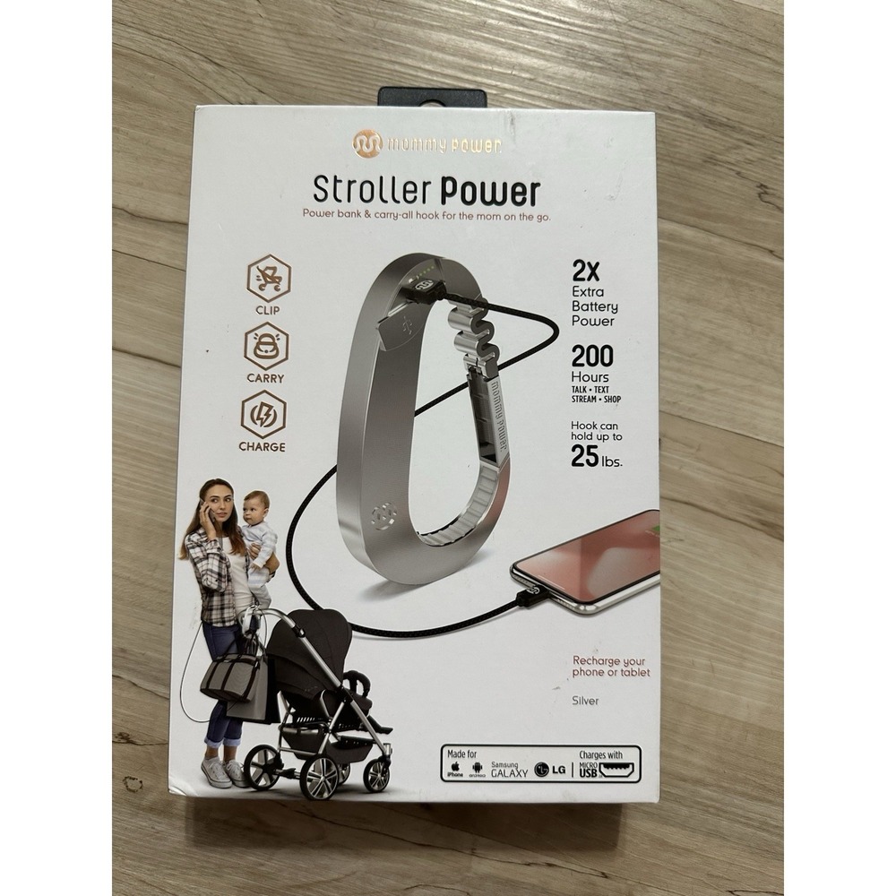Soar Mommy Power Baby Stroller Hook / Clip - Built-in Power Bank Premium Quality